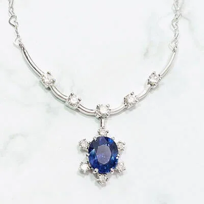 We bought Violet Sapphire Necklace 1.36ct K18WG
