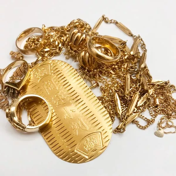 Pure gold oval, old jewellery